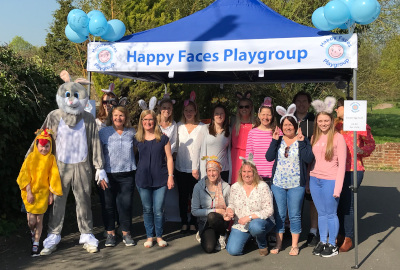 Happy Faces Committee at the Playgroup 2019 Easter Egg Hunt